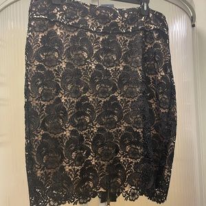 Midnight Velvet lace lined skirt 18W